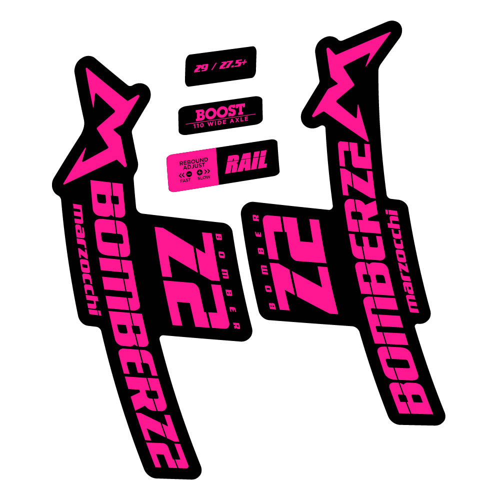 Stickers Marzocchi Bomber Z2 29 2021-2022 compatibles - Autocollants fourche VTT