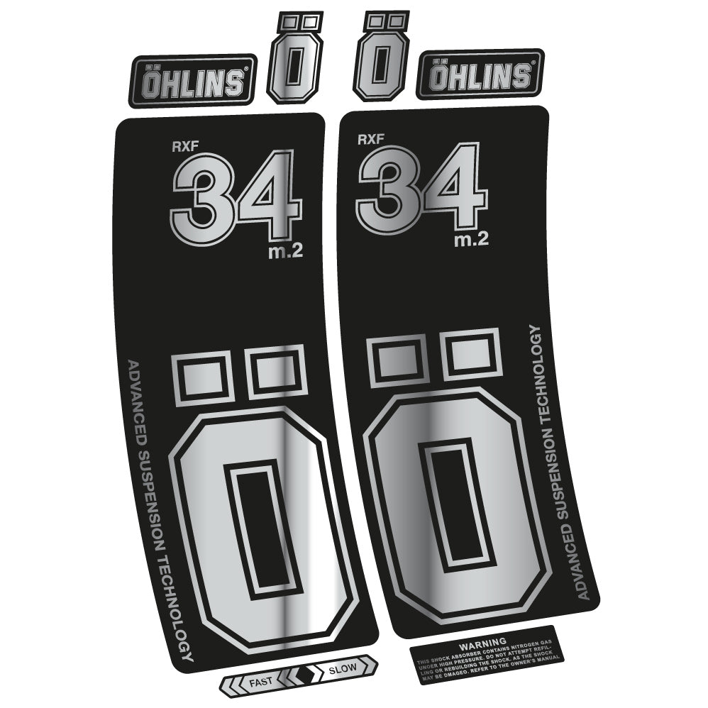 Stickers Ohlins RXF 34 M.2 compatibles Autocollants fourche