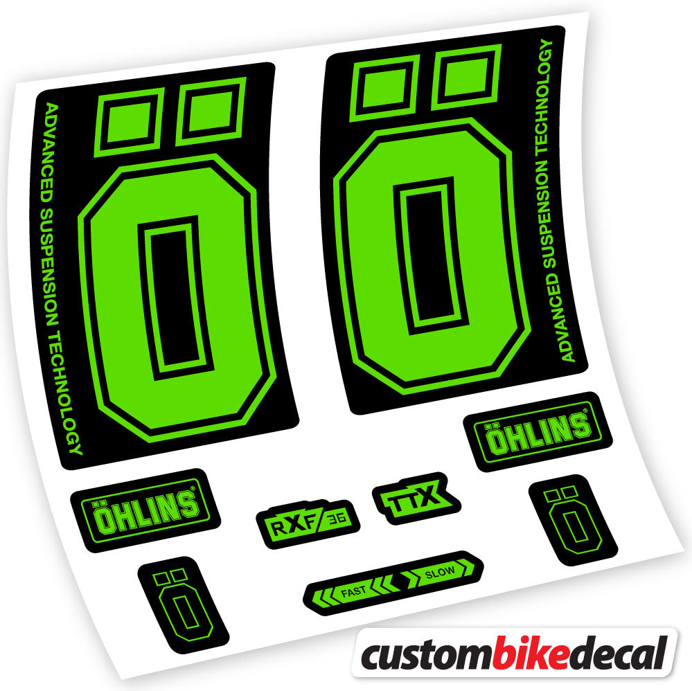 Stickers Ohlins RXF36 M2 2019 compatibles Autocollants fourche