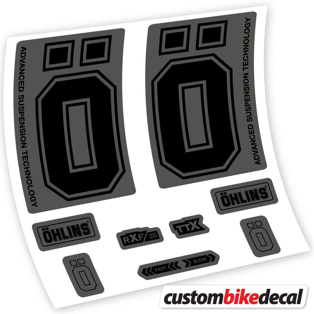 Stickers Ohlins RXF36 M2 2019 compatibles Autocollants fourche