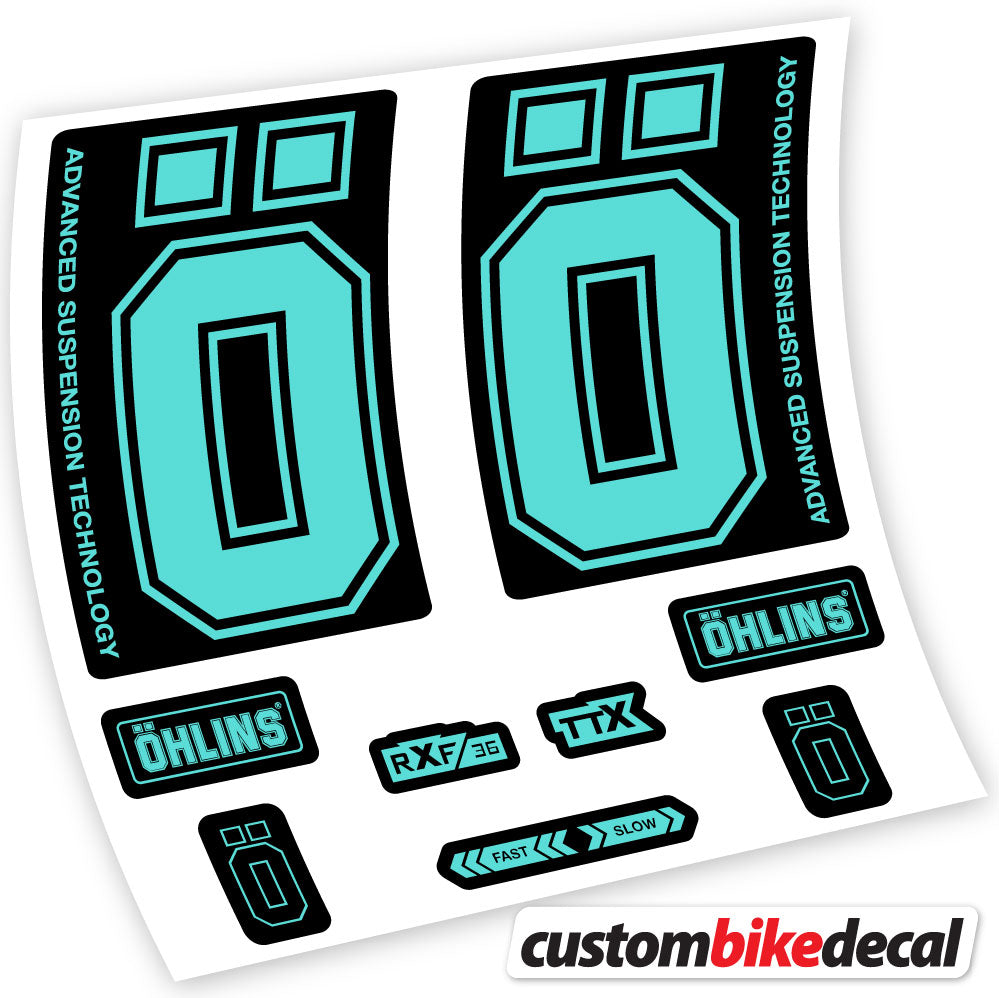Stickers Ohlins RXF36 M2 2019 compatibles Autocollants fourche