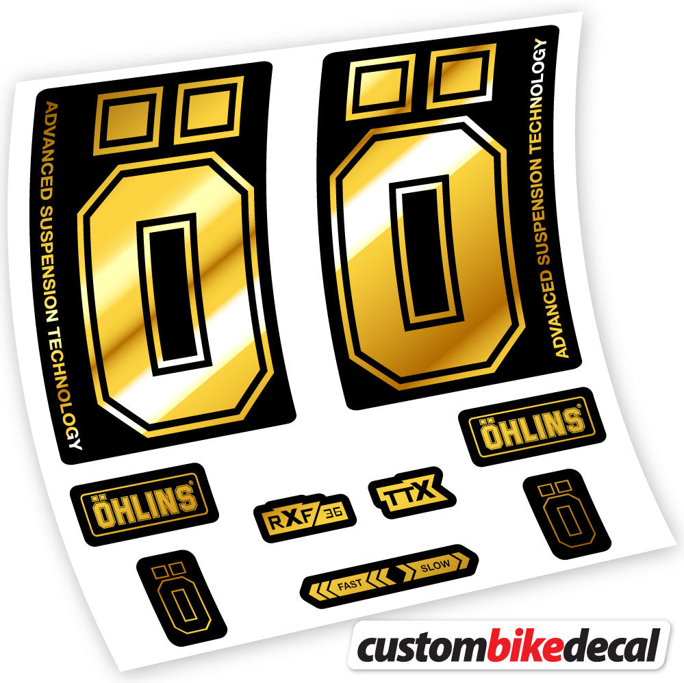 Stickers Ohlins RXF36 M2 2019 compatibles Autocollants fourche