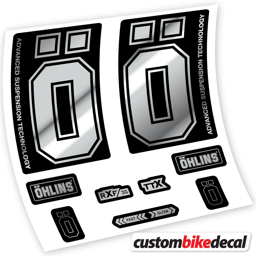 Stickers Ohlins RXF36 M2 2019 compatibles Autocollants fourche