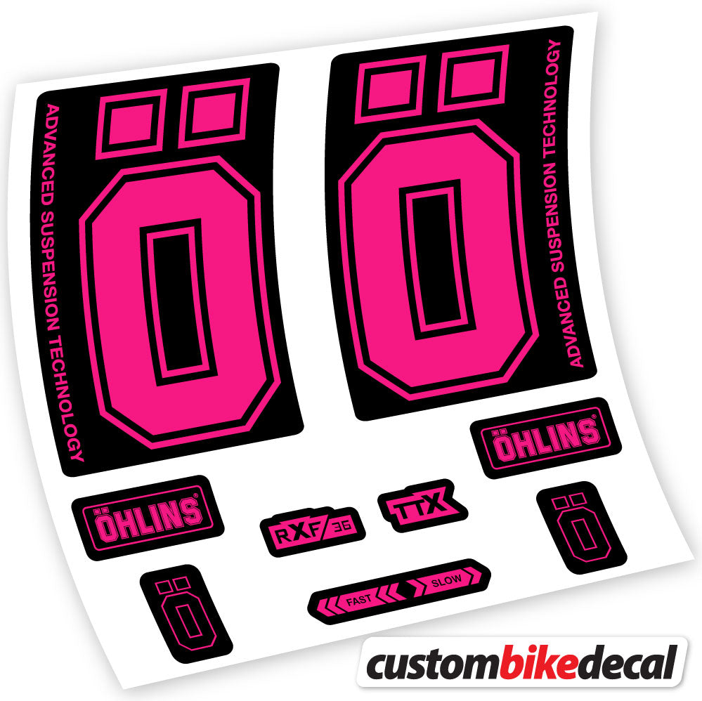 Stickers Ohlins RXF36 M2 2019 compatibles Autocollants fourche