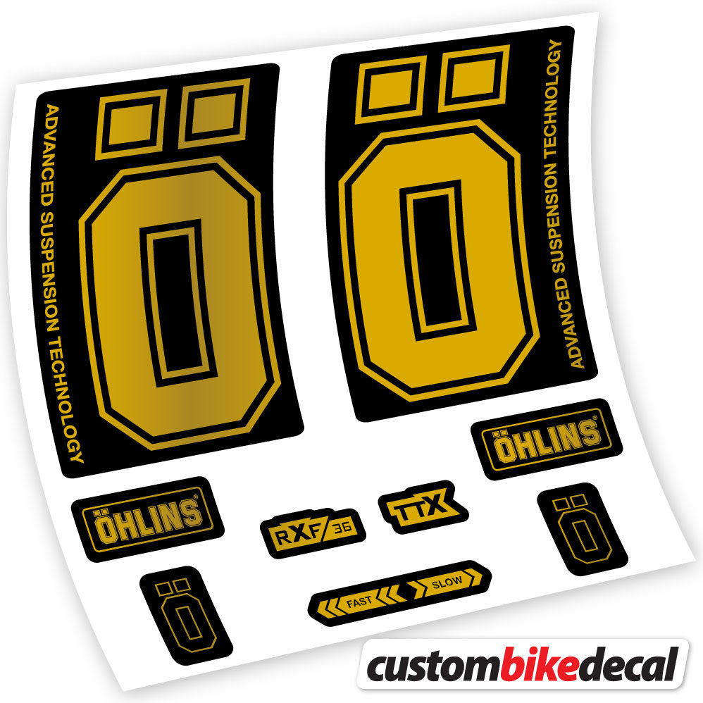 Stickers Ohlins RXF36 M2 2019 compatibles Autocollants fourche