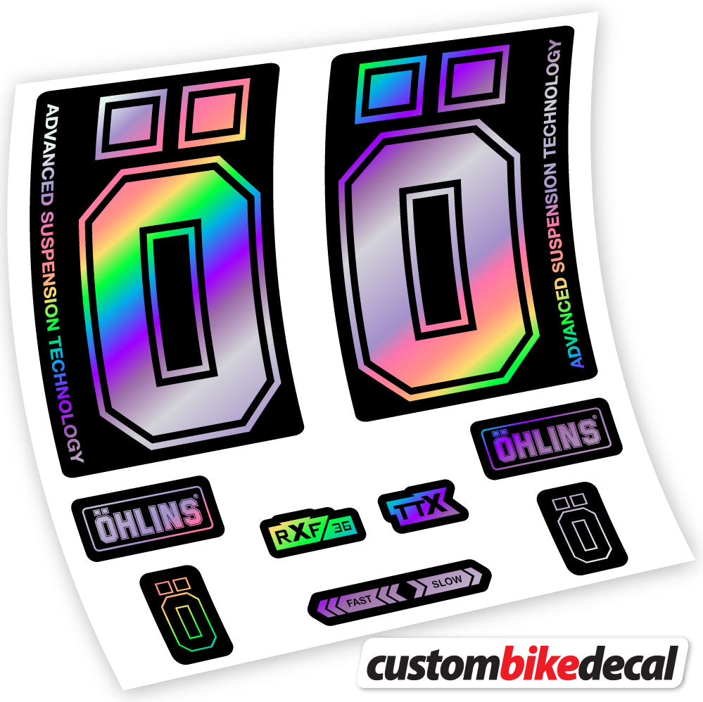 Stickers Ohlins RXF36 M2 2019 compatibles Autocollants fourche
