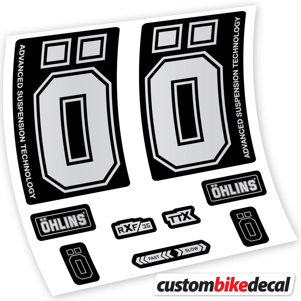 Stickers Ohlins RXF36 M2 2019 compatibles Autocollants fourche