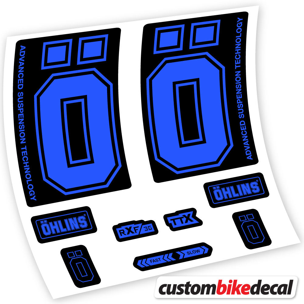 Stickers Ohlins RXF36 M2 2019 compatibles Autocollants fourche