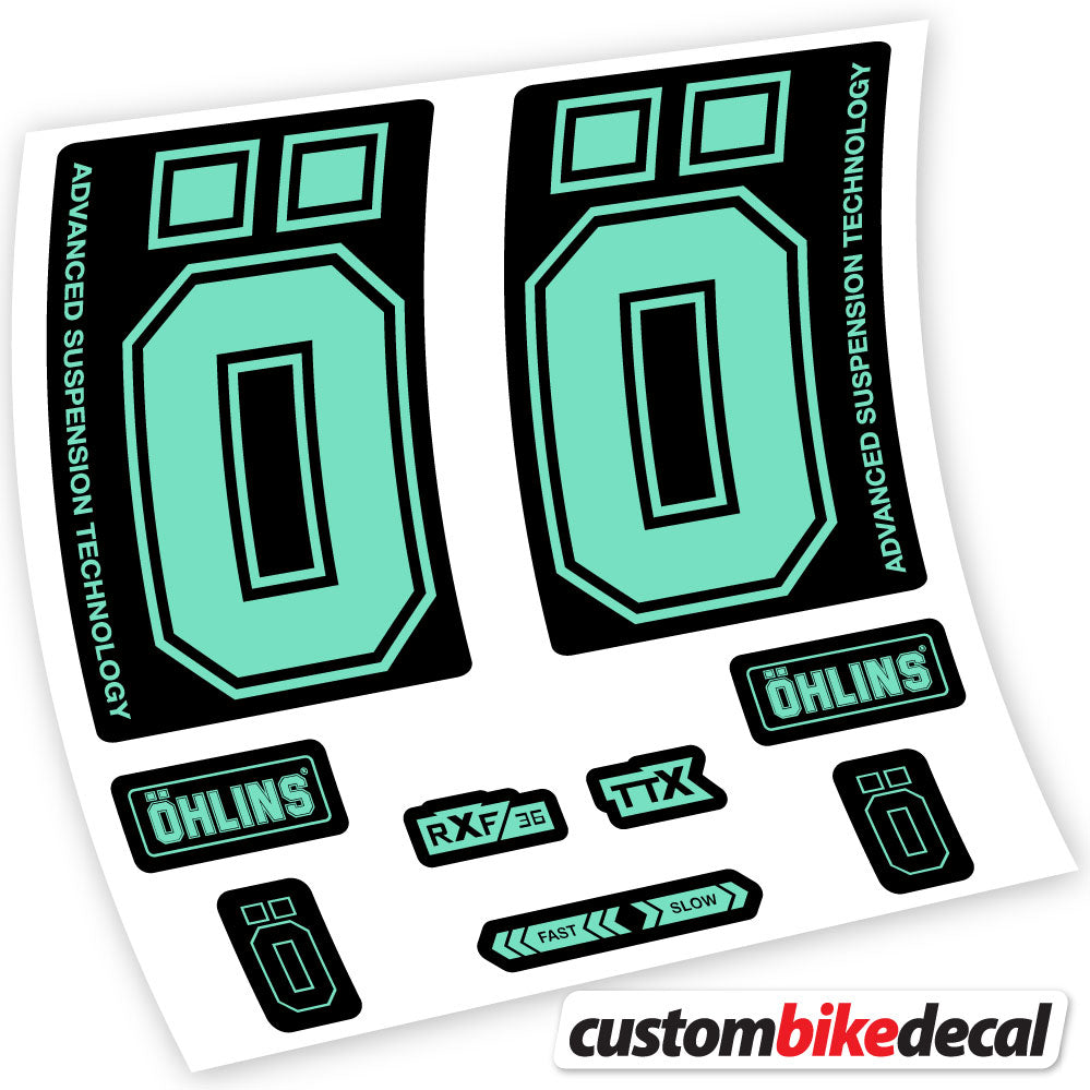 Stickers Ohlins RXF36 M2 2019 compatibles Autocollants fourche