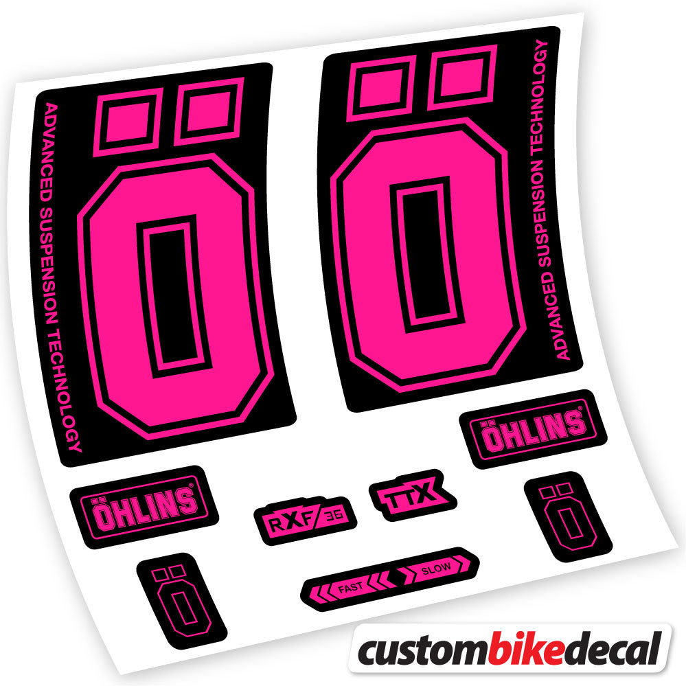 Stickers Ohlins RXF36 M2 2019 compatibles Autocollants fourche
