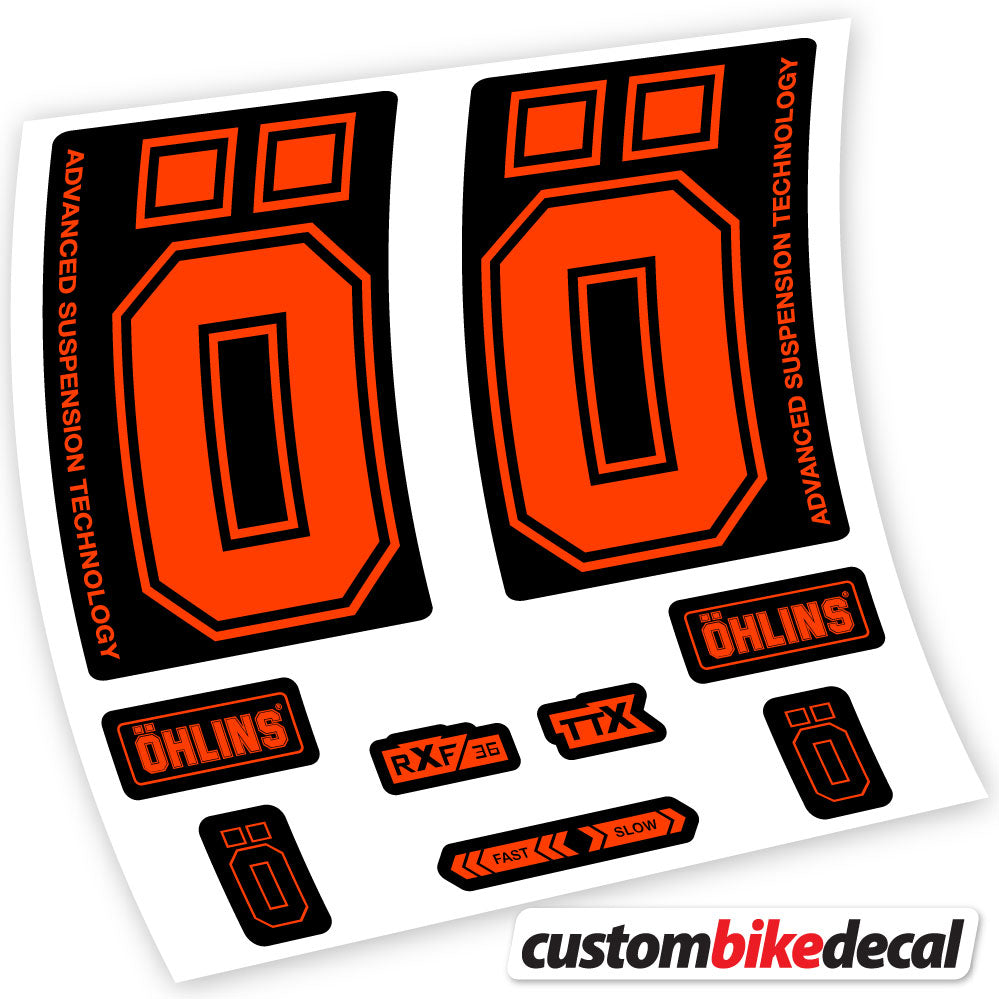 Stickers Ohlins RXF36 M2 2019 compatibles Autocollants fourche
