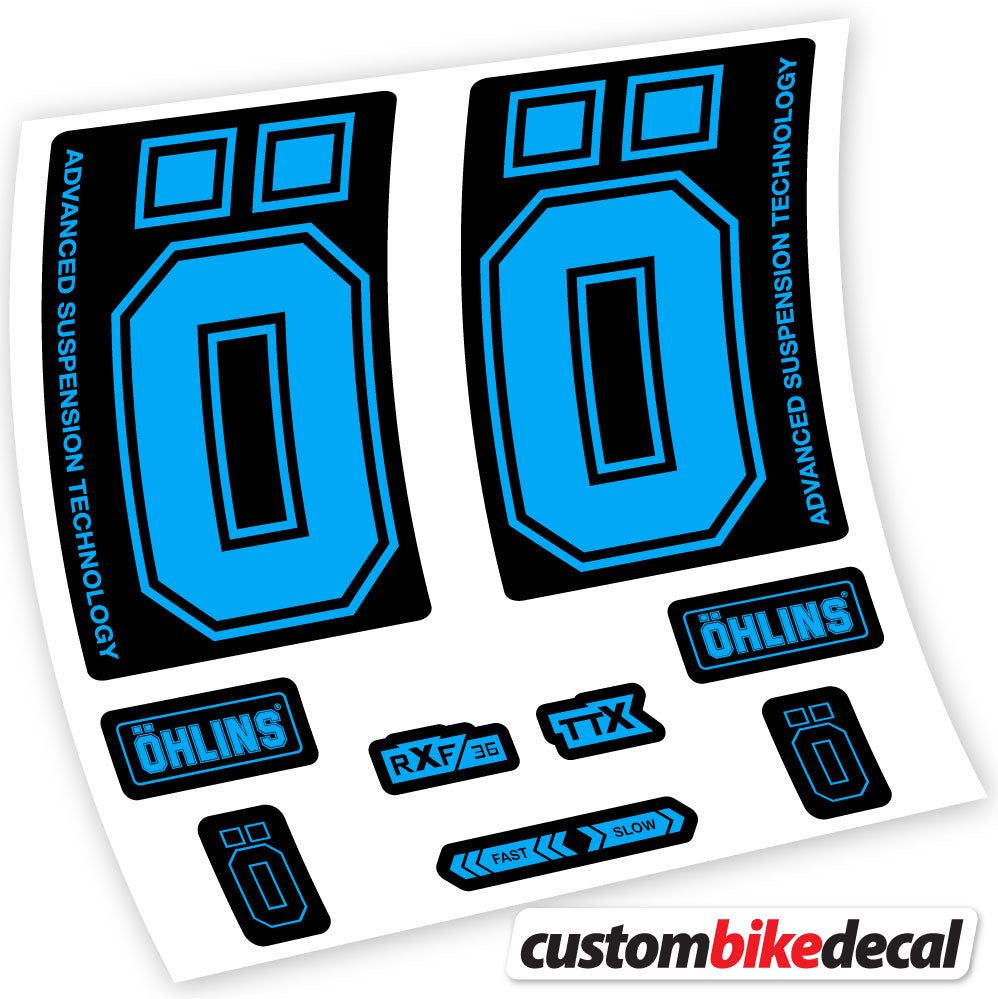Stickers Ohlins RXF36 M2 2019 compatibles Autocollants fourche