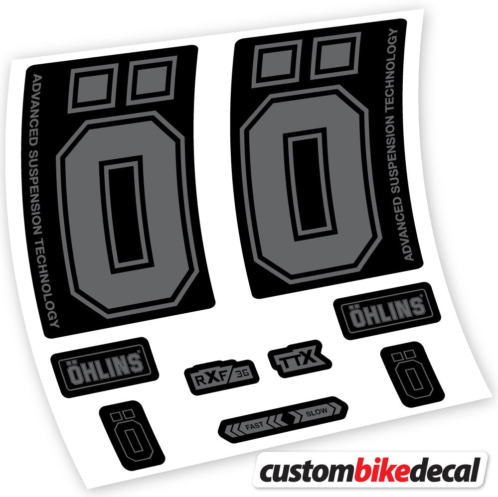 Stickers Ohlins RXF36 M2 2019 compatibles Autocollants fourche