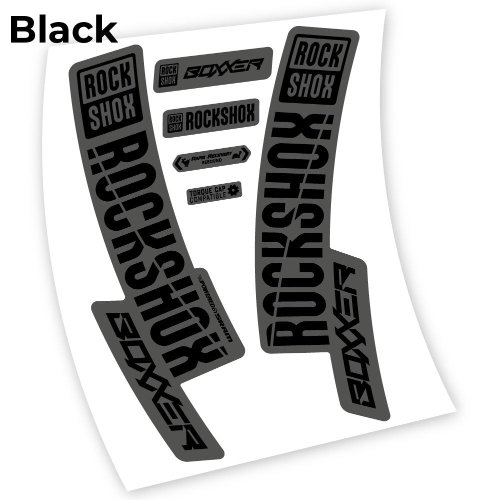 Stickers Rock Shox Boxxer 2019, 29 compatibles Autocollants fourche VTT 29"