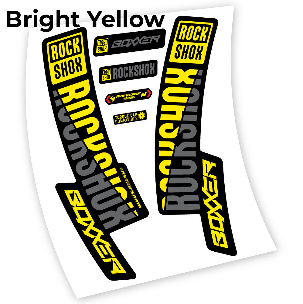 Stickers Rock Shox Boxxer 2019, 29 compatibles Autocollants fourche VTT 29"