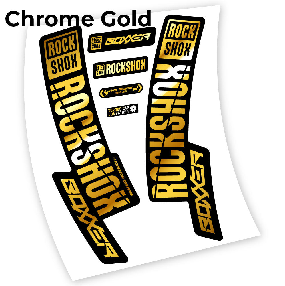Stickers Rock Shox Boxxer 2019, 29 compatibles Autocollants fourche VTT 29"