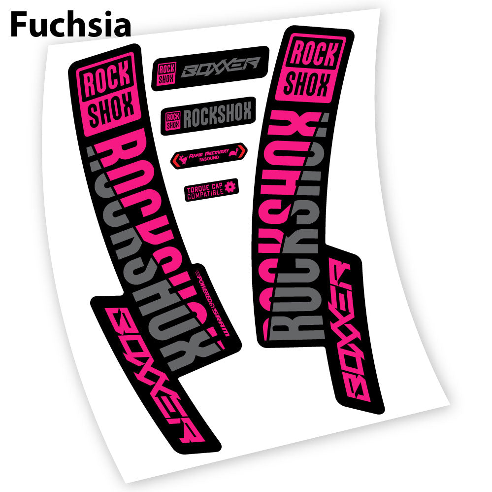 Stickers Rock Shox Boxxer 2019, 29 compatibles Autocollants fourche VTT 29"