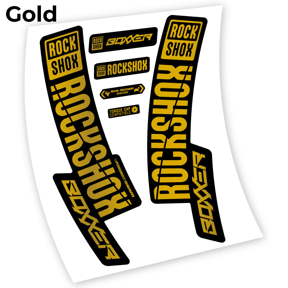 Stickers Rock Shox Boxxer 2019, 29 compatibles Autocollants fourche VTT 29"