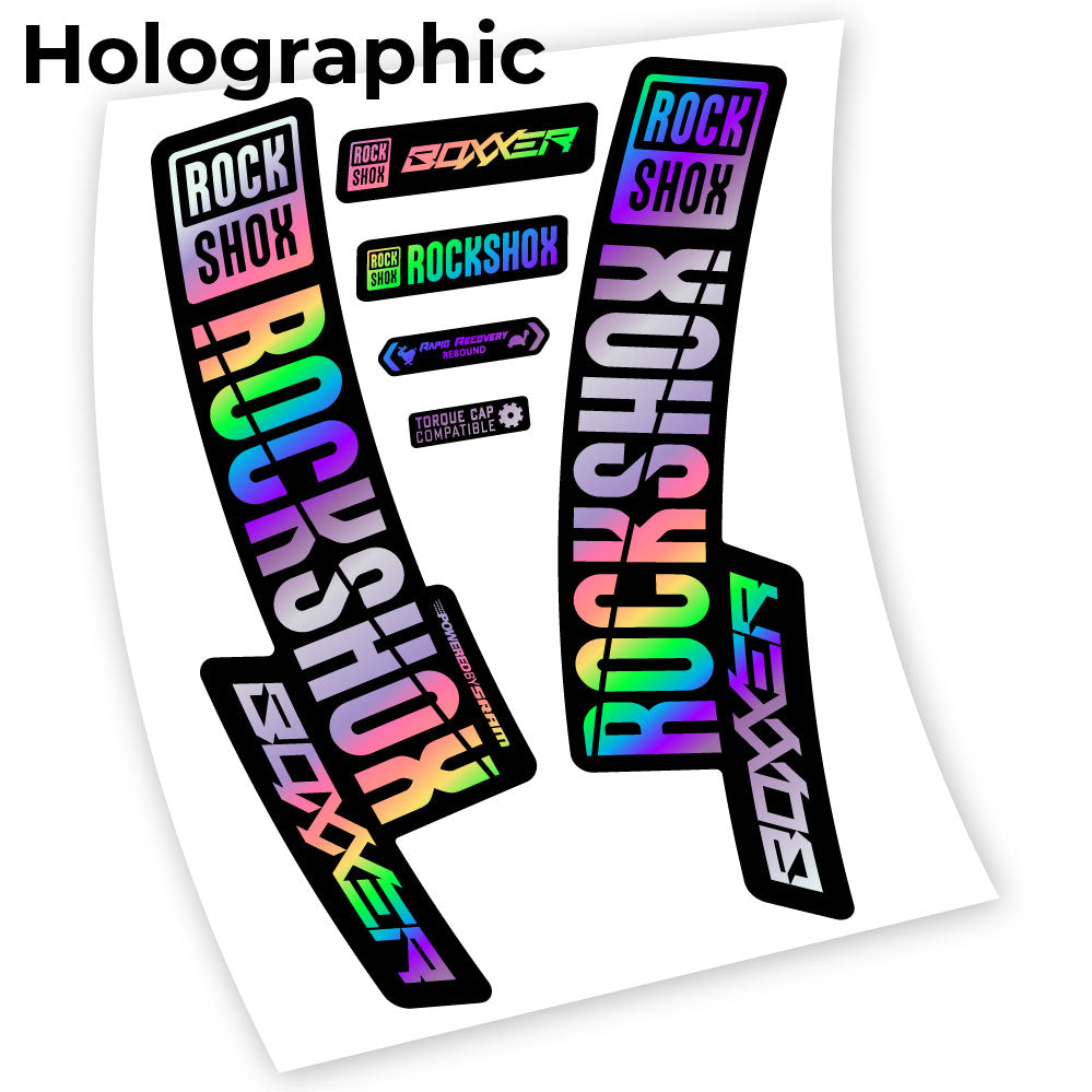 Stickers Rock Shox Boxxer 2019, 29 compatibles Autocollants fourche VTT 29"