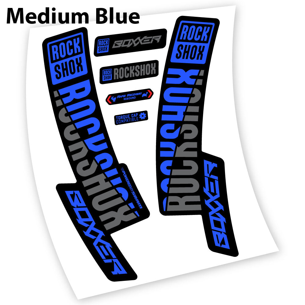 Stickers Rock Shox Boxxer 2019, 29 compatibles Autocollants fourche VTT 29"
