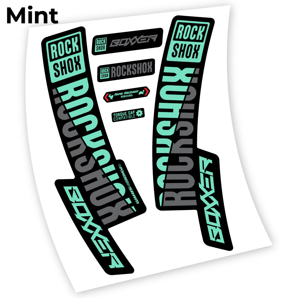 Stickers Rock Shox Boxxer 2019, 29 compatibles Autocollants fourche VTT 29"