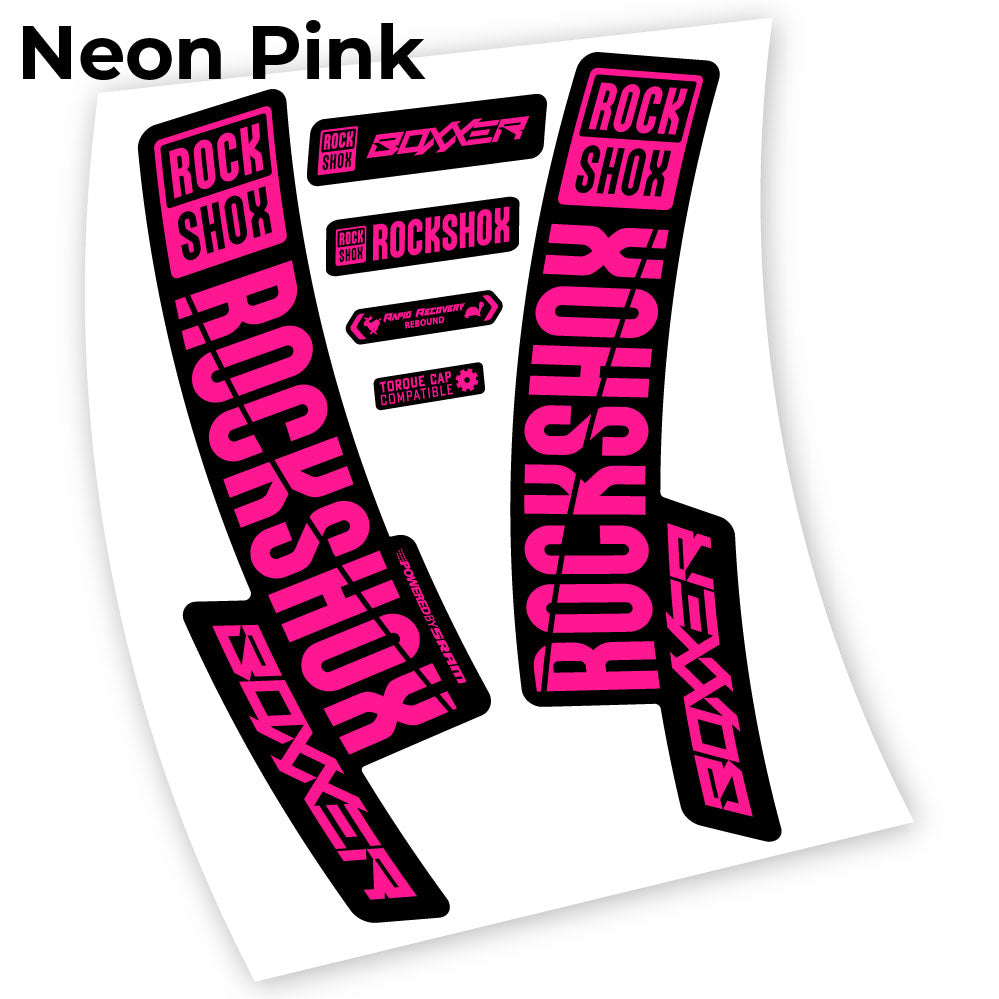 Stickers Rock Shox Boxxer 2019, 29 compatibles Autocollants fourche VTT 29"