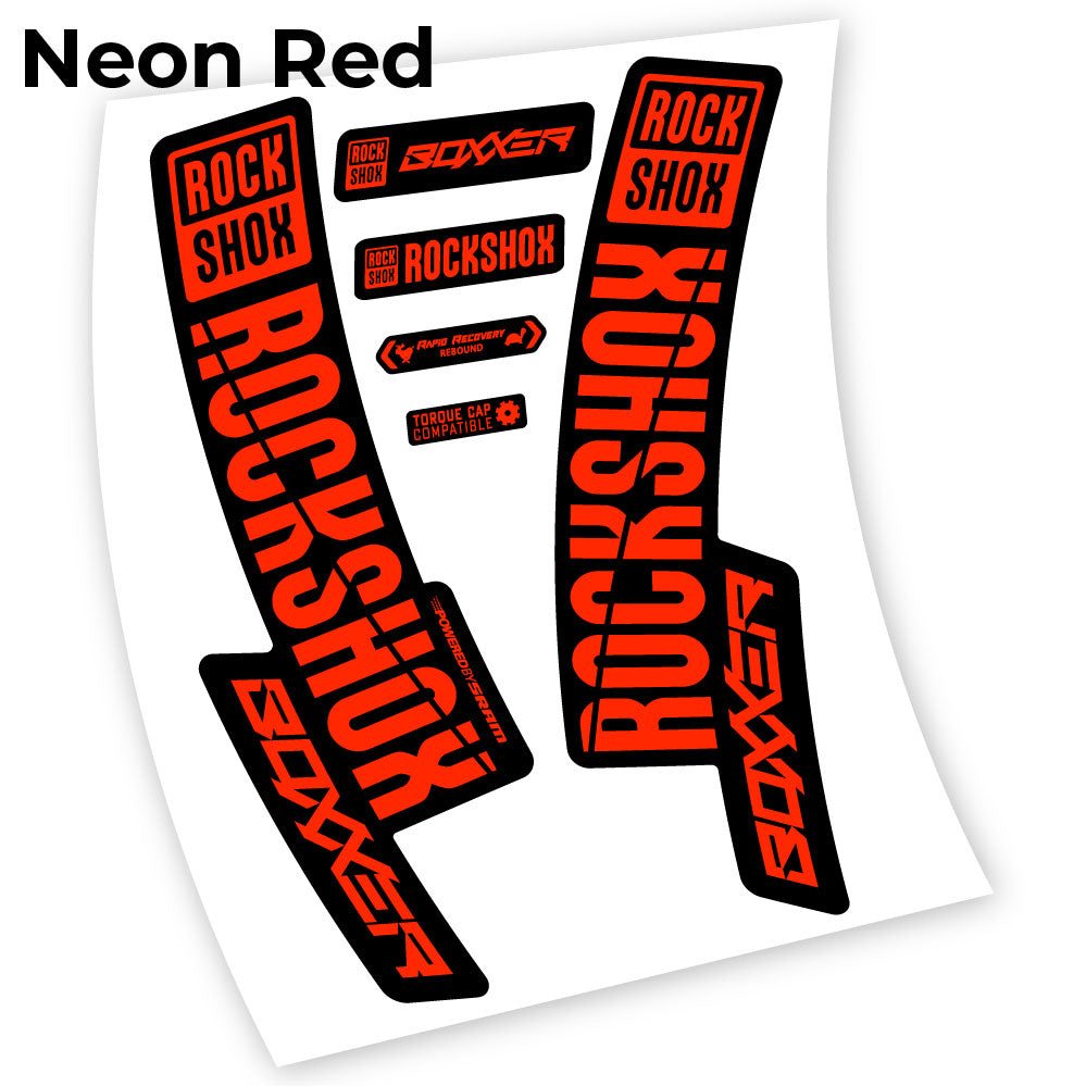 Stickers Rock Shox Boxxer 2019, 29 compatibles Autocollants fourche VTT 29"