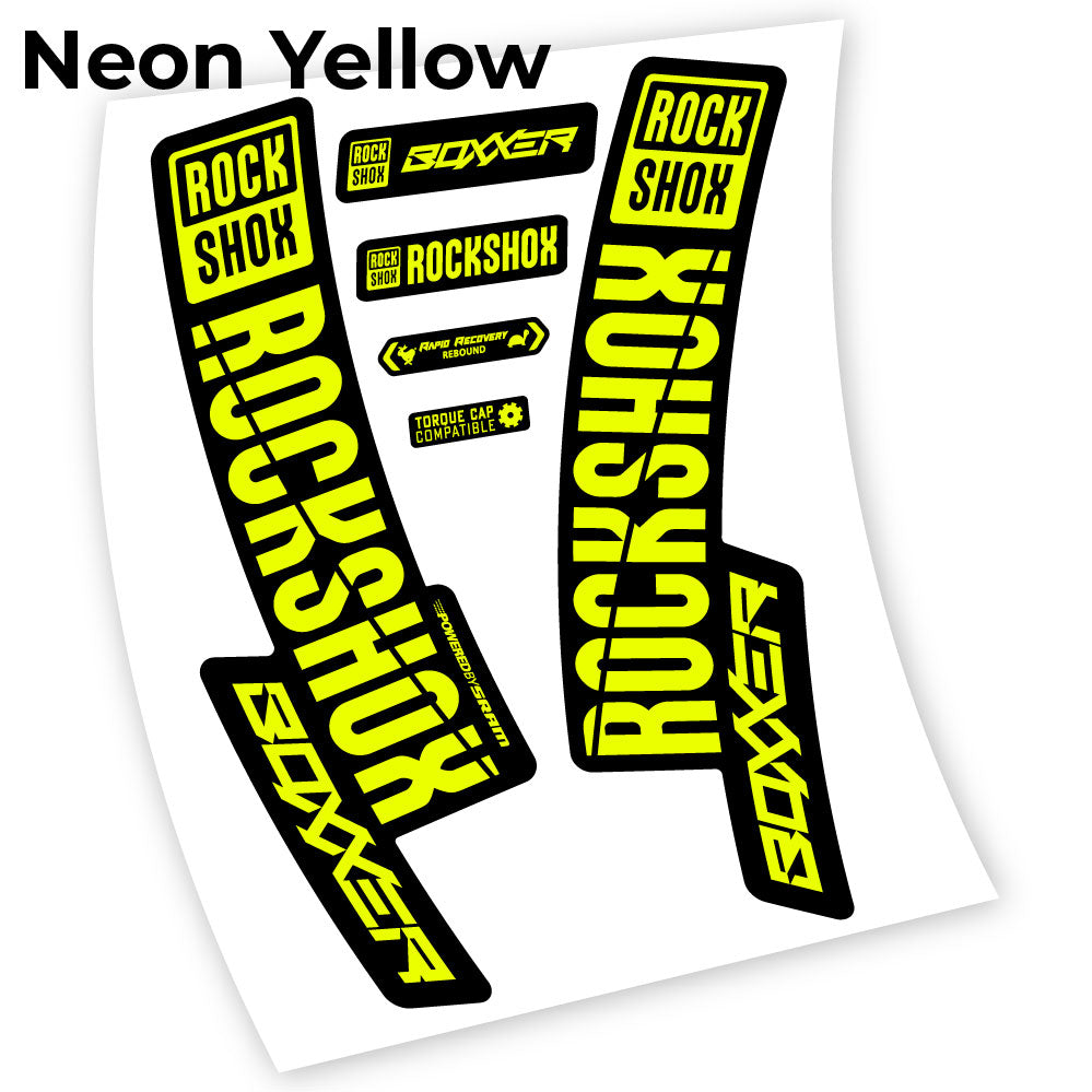 Stickers Rock Shox Boxxer 2019, 29 compatibles Autocollants fourche VTT 29"