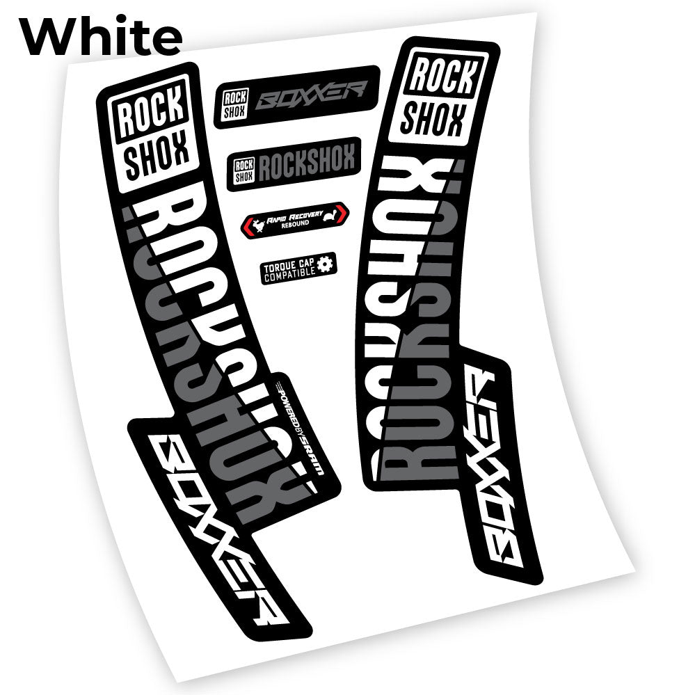 Stickers Rock Shox Boxxer 2019, 29 compatibles Autocollants fourche VTT 29"