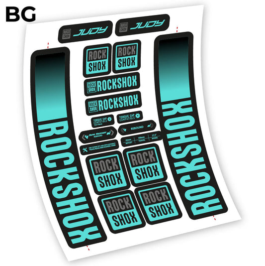 Stickers Rock Shox Judy 2021 compatibles Autocollants fourche VTT 29"