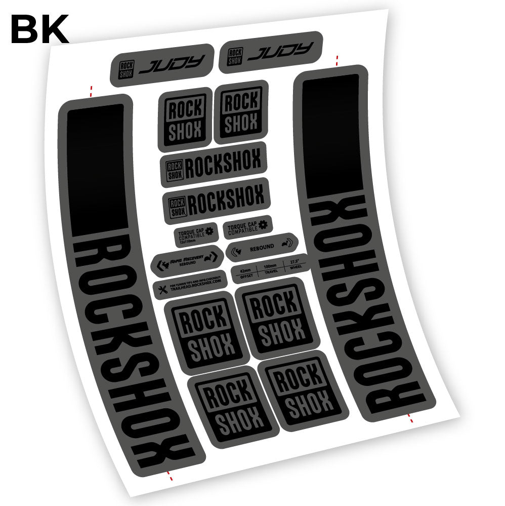 Stickers Rock Shox Judy 2021 compatibles Autocollants fourche VTT 29"