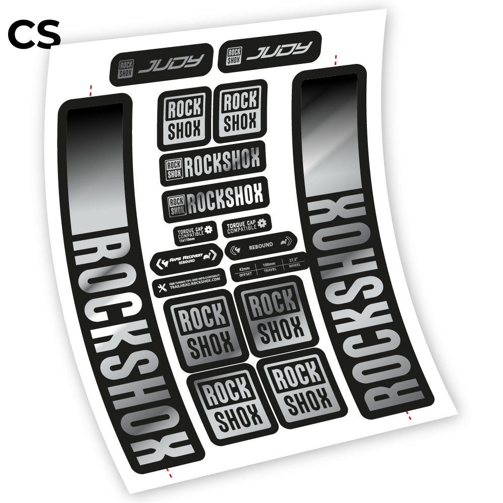 Stickers Rock Shox Judy 2021 compatibles Autocollants fourche VTT 29"