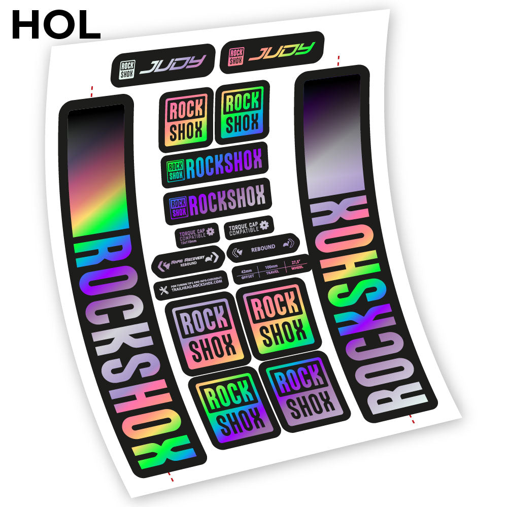 Stickers Rock Shox Judy 2021 compatibles Autocollants fourche VTT 29"
