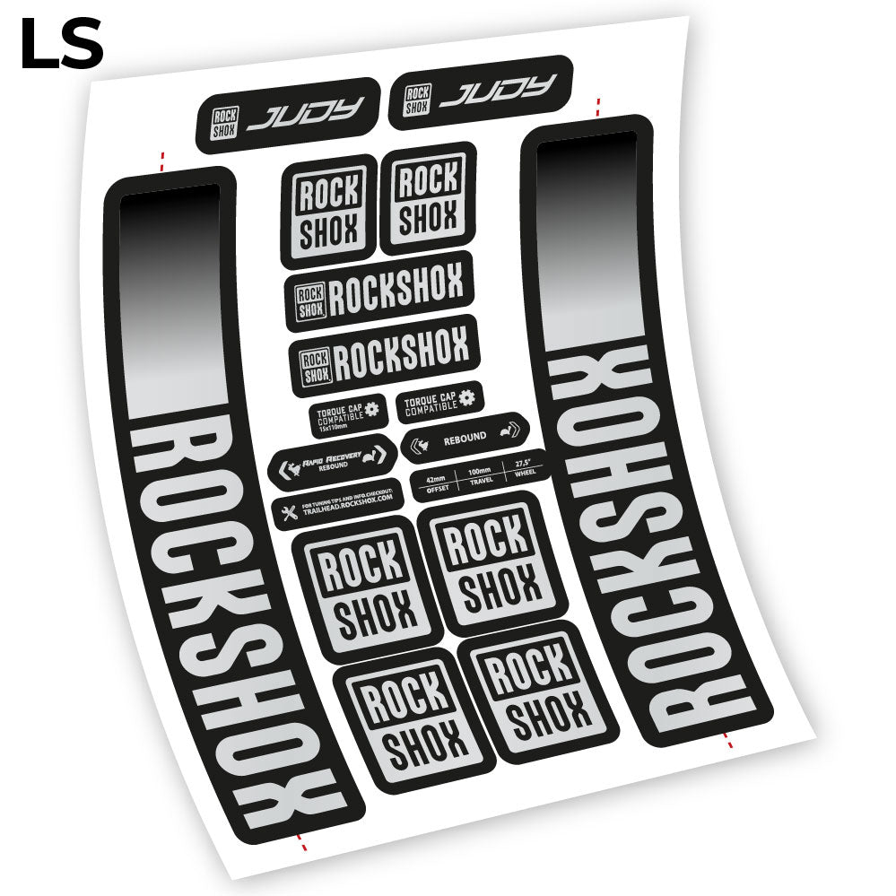 Stickers Rock Shox Judy 2021 compatibles Autocollants fourche VTT 29"