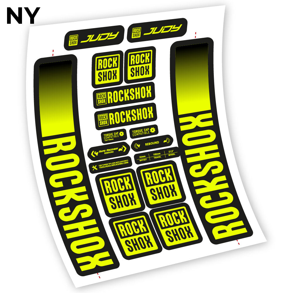 Stickers Rock Shox Judy 2021 compatibles Autocollants fourche VTT 29"