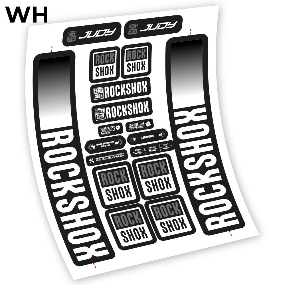 Stickers Rock Shox Judy 2021 compatibles Autocollants fourche VTT 29"