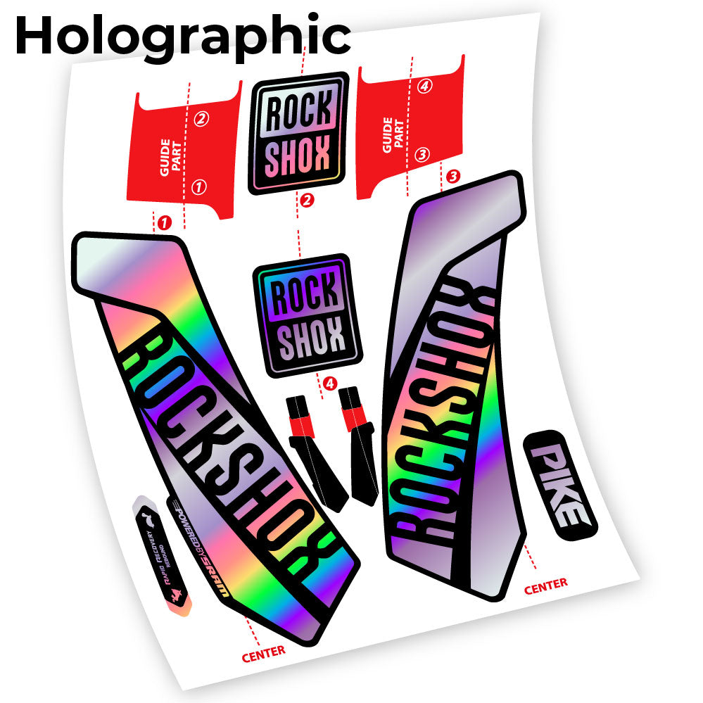 Stickers Rock Shox Pike 2016 compatibles Autocollants fourche VTT 29"