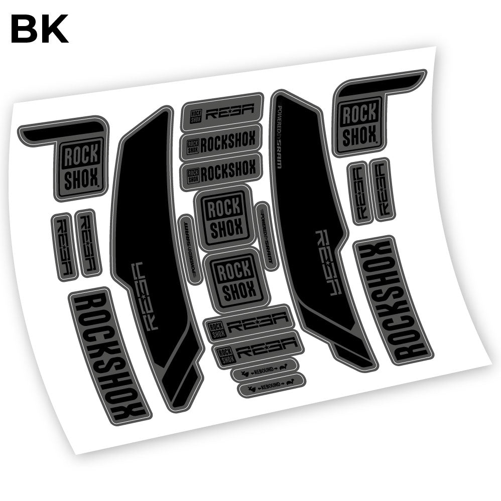 Stickers Rock Shox Reba 2013 compatibles Autocollants fourche VTT