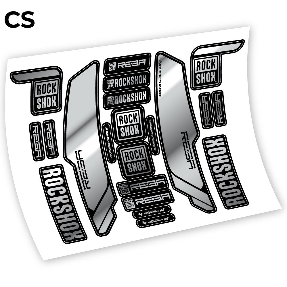 Stickers Rock Shox Reba 2013 compatibles Autocollants fourche VTT