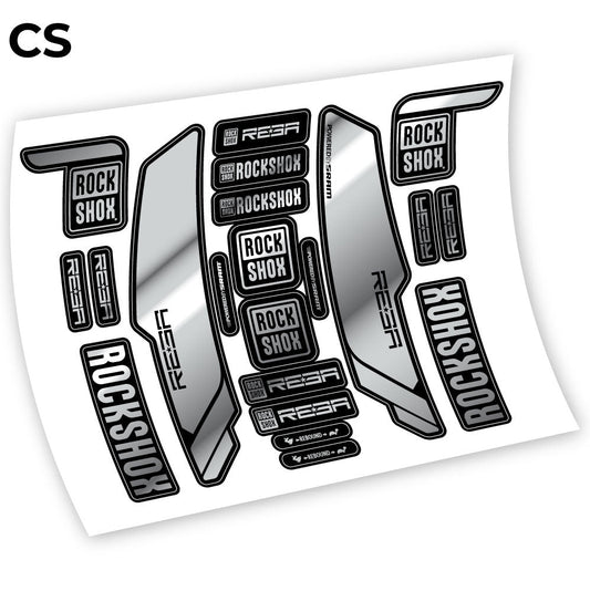 Stickers Rock Shox Reba 2013 compatibles Autocollants fourche VTT