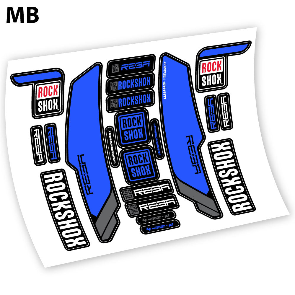 Stickers Rock Shox Reba 2013 compatibles Autocollants fourche VTT