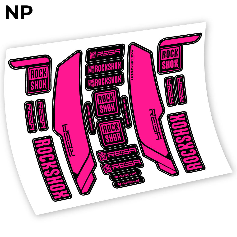 Stickers Rock Shox Reba 2013 compatibles Autocollants fourche VTT