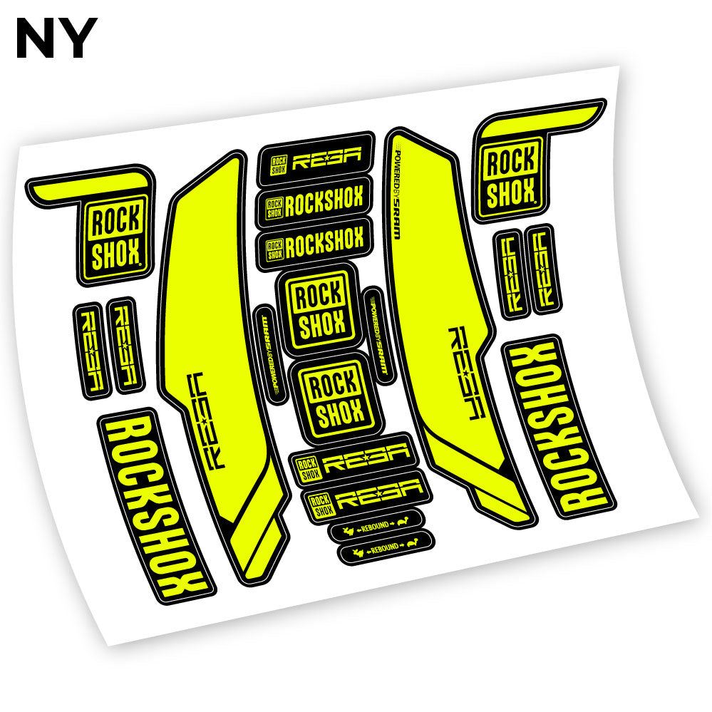 Stickers Rock Shox Reba 2013 compatibles Autocollants fourche VTT