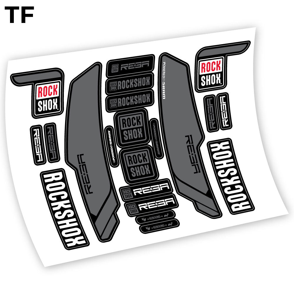 Stickers Rock Shox Reba 2013 compatibles Autocollants fourche VTT