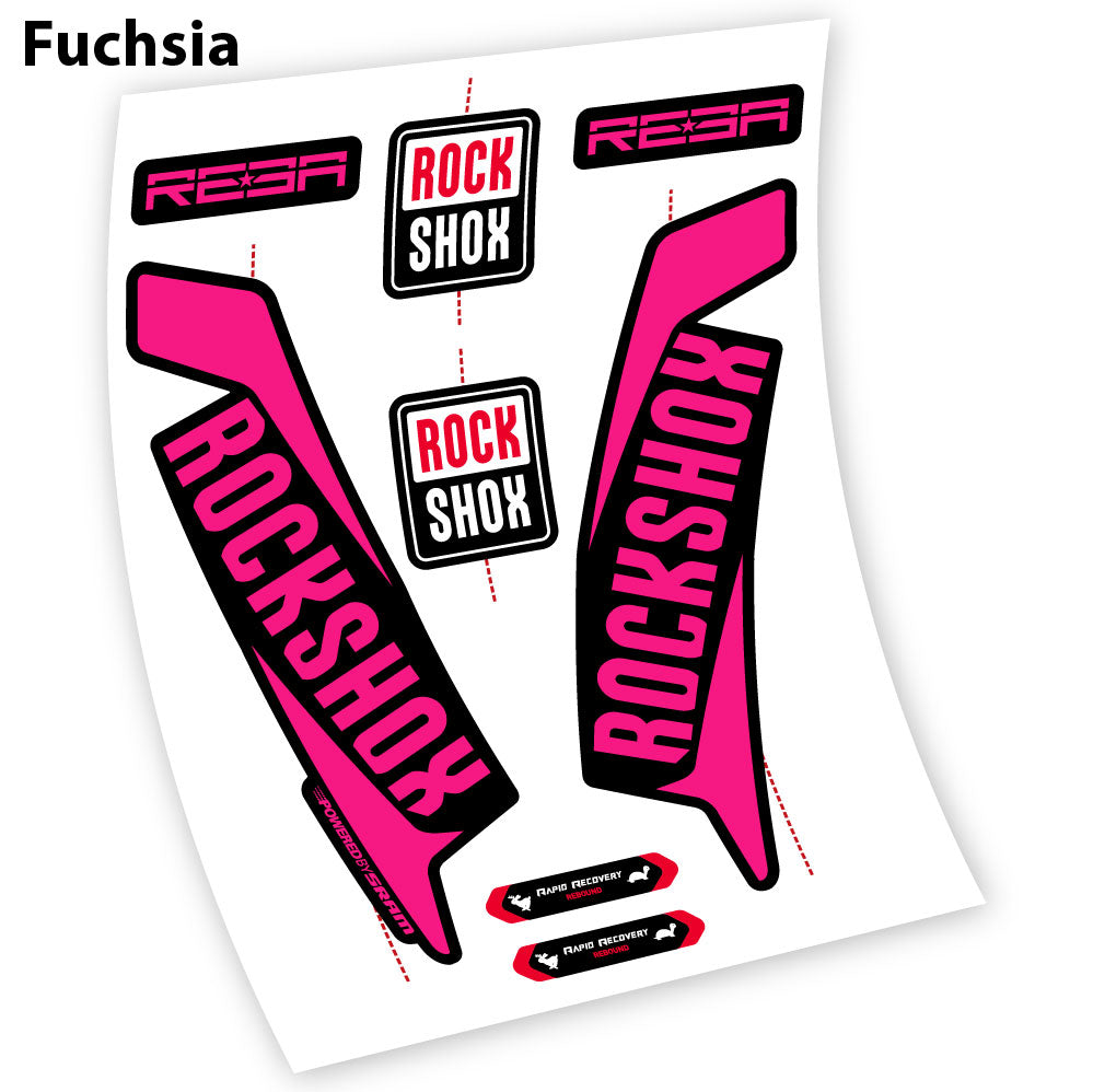 Stickers Rock Shox Reba 2016, Custom Autocollants compatibles Autocollants fourche VTT
