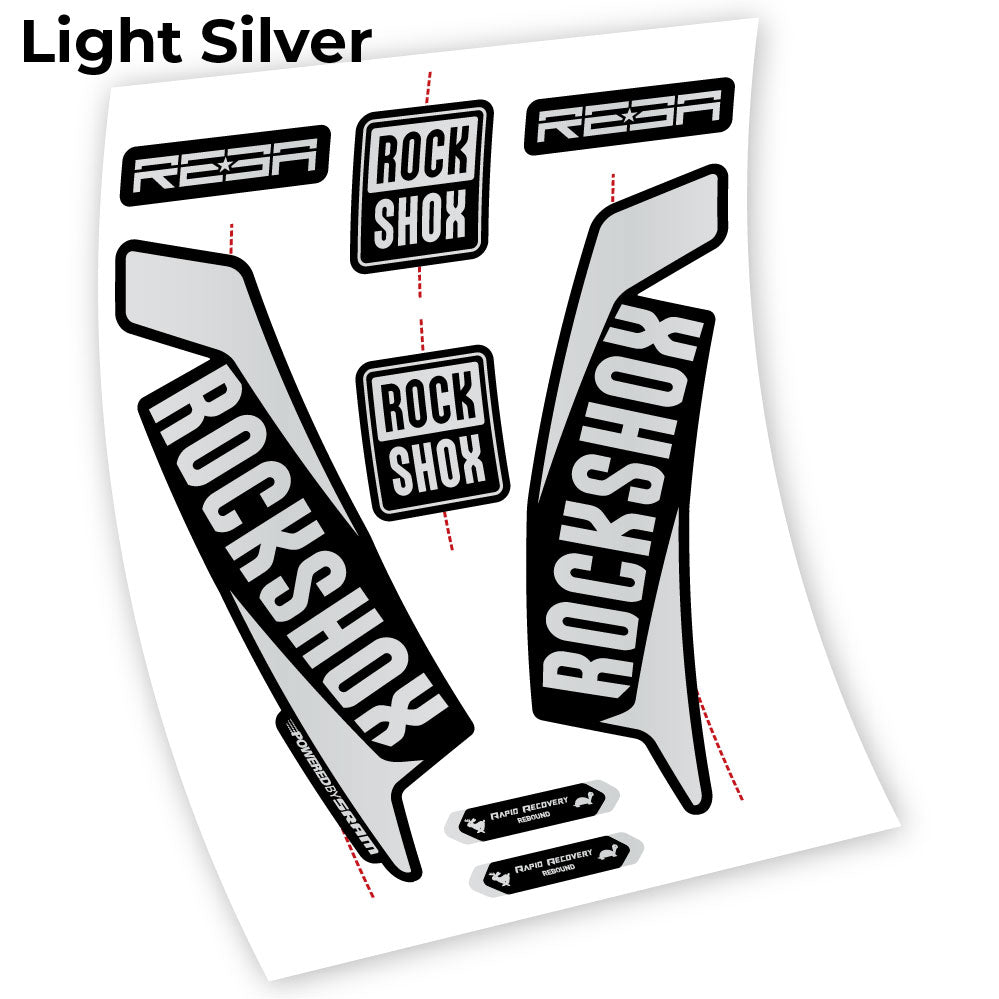 Stickers Rock Shox Reba 2016, Custom Autocollants compatibles Autocollants fourche VTT
