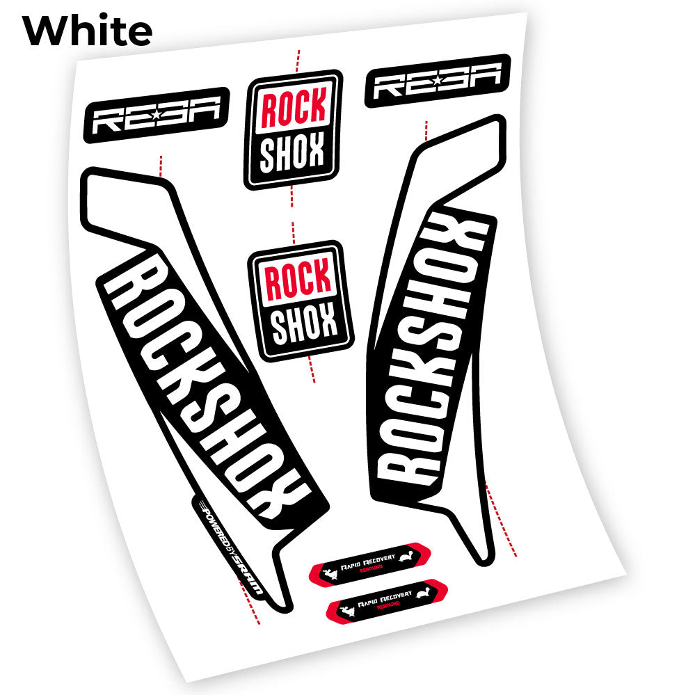 Stickers Rock Shox Reba 2016, Custom Autocollants compatibles Autocollants fourche VTT