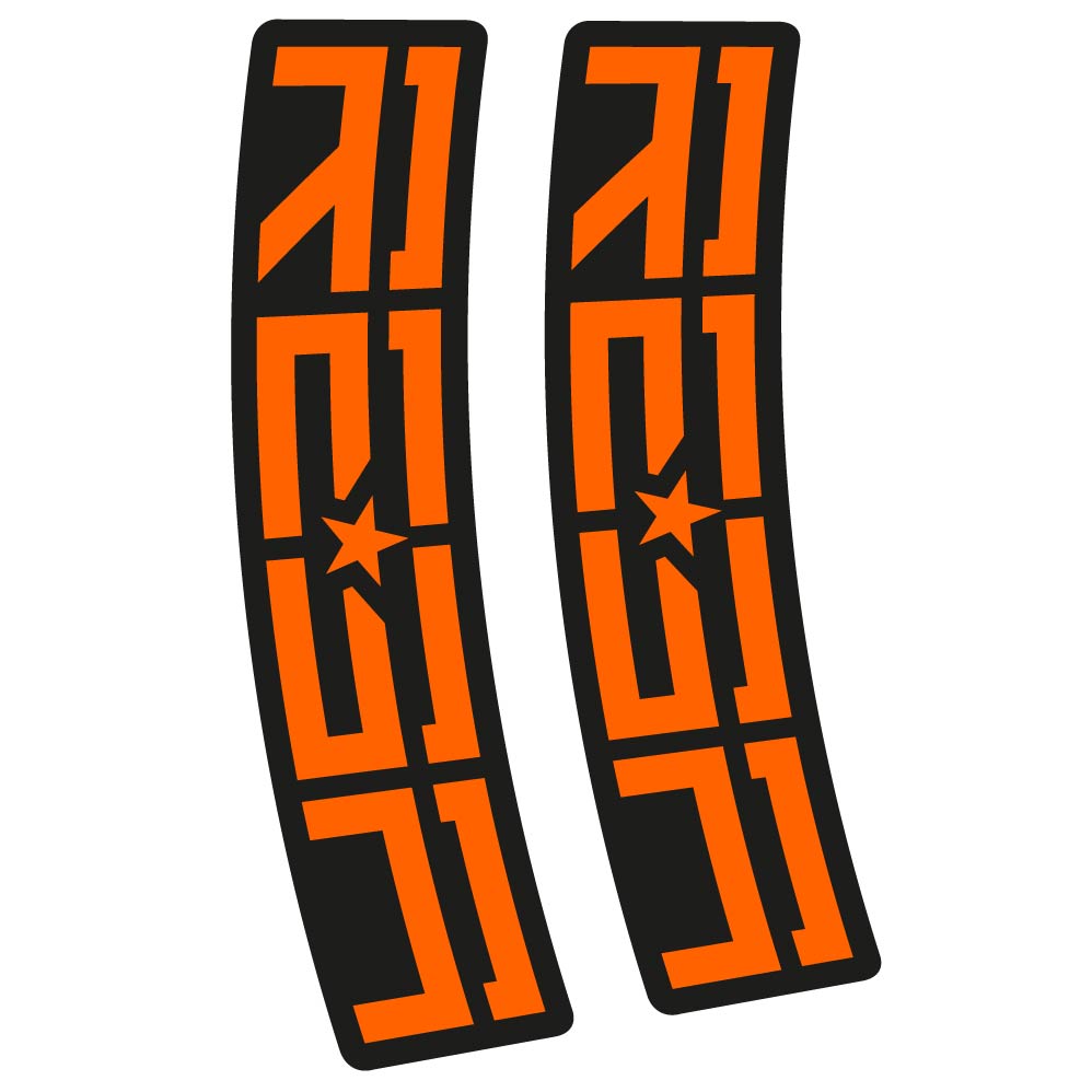 Stickers Rock Shox Reba compatibles Autocollants fourche VTT