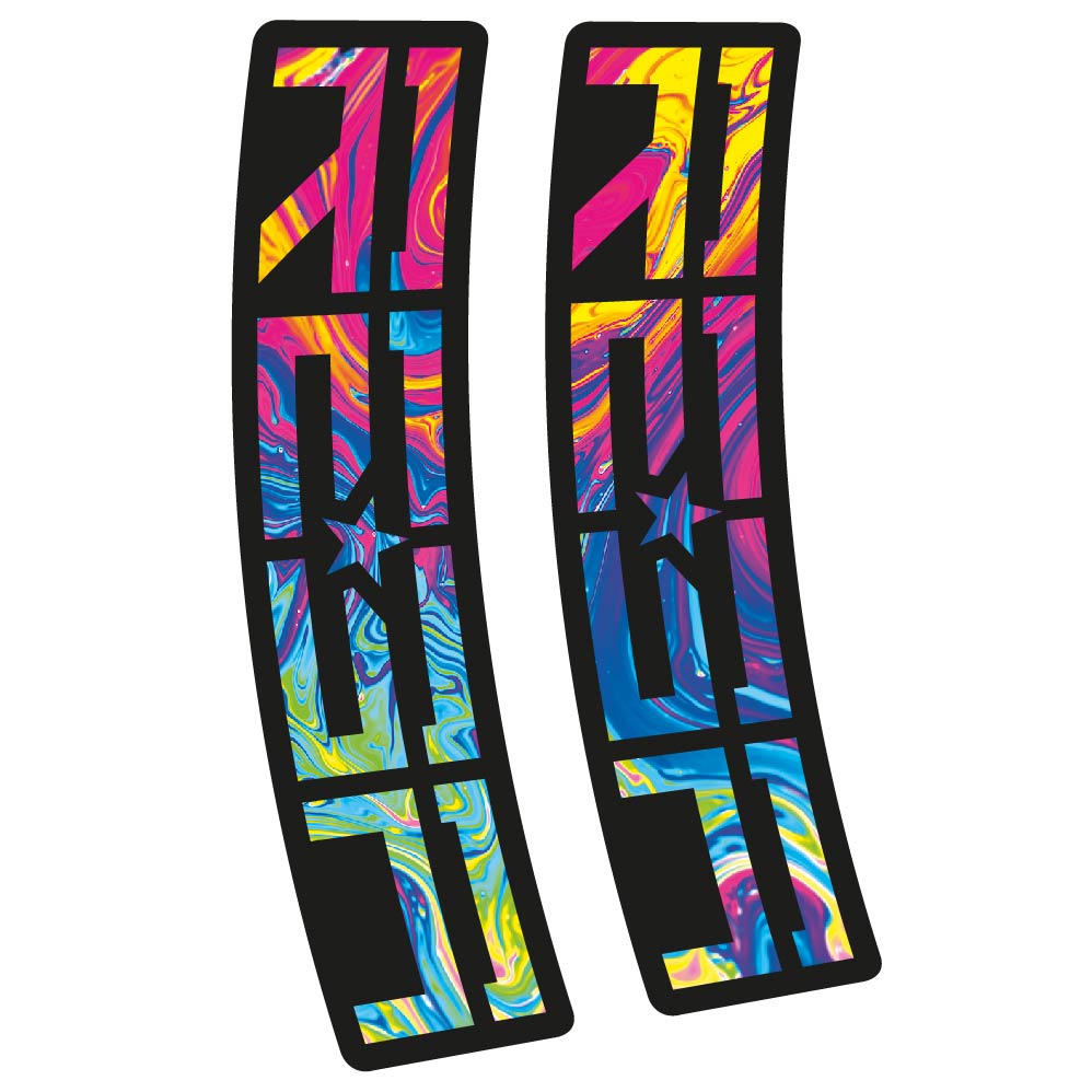 Stickers Rock Shox Reba compatibles Autocollants fourche VTT