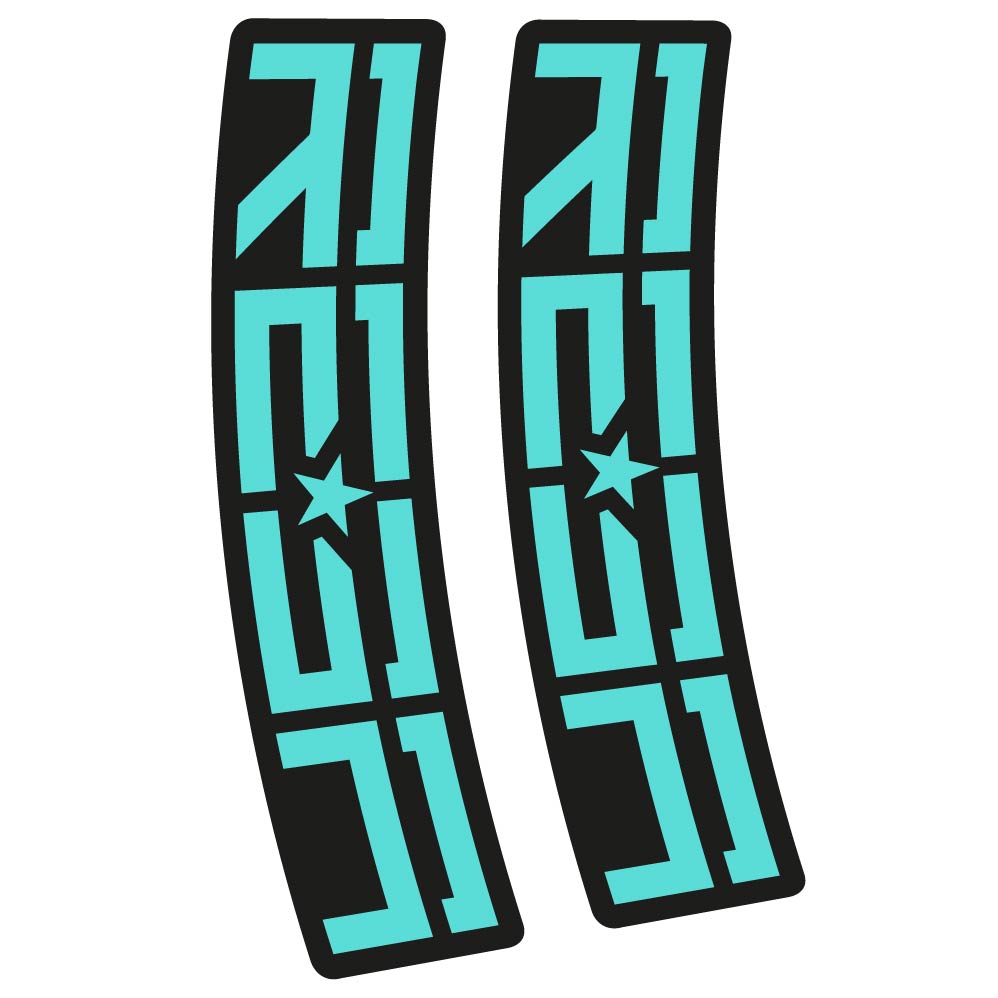 Stickers Rock Shox Reba compatibles Autocollants fourche VTT